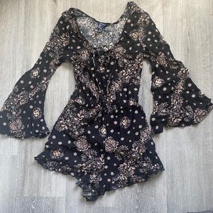 Paisley Longsleeve Romper